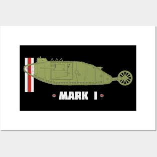 British tank Mark I Posters and Art